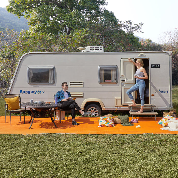ORIGINAL R.V SAND-FREE MAT - Orange/Agave